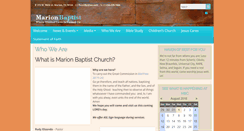 Desktop Screenshot of marion-baptist-church.us